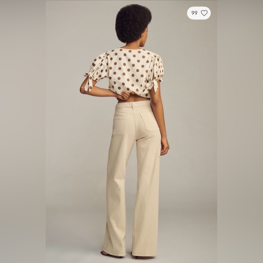 7 For All Mankind Lotta Trouser High-Rise Wide-Leg Jeans